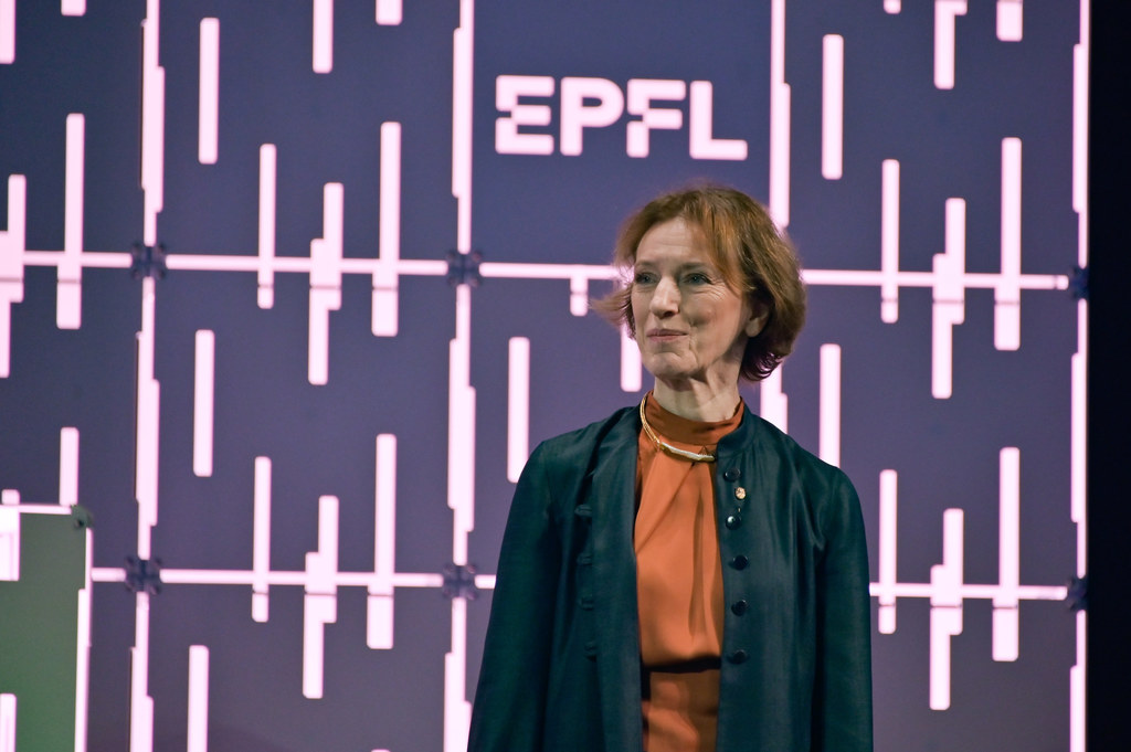 Maria Leptin during the 2019 Magistrale. © Christian Brun / EPFL, 2019