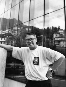 Outdoor portrait of Claude Nobs. © Erling Mandelmann, CC BY-SA