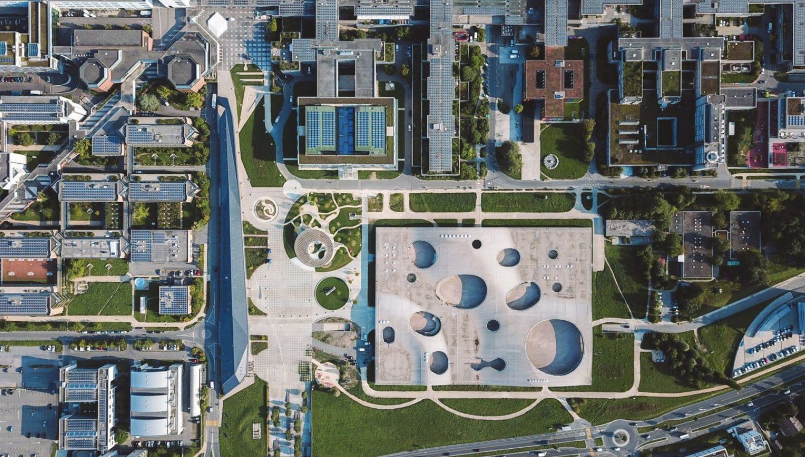 Vue aérienne de l'EPFL EPFL, Jamani Caillet