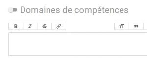 Ajouter des domaines de compétrences sur people