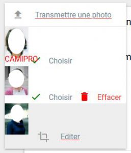 Opérations sur la photo people