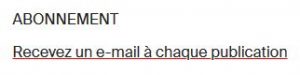 S'abonner à un canal d'actu