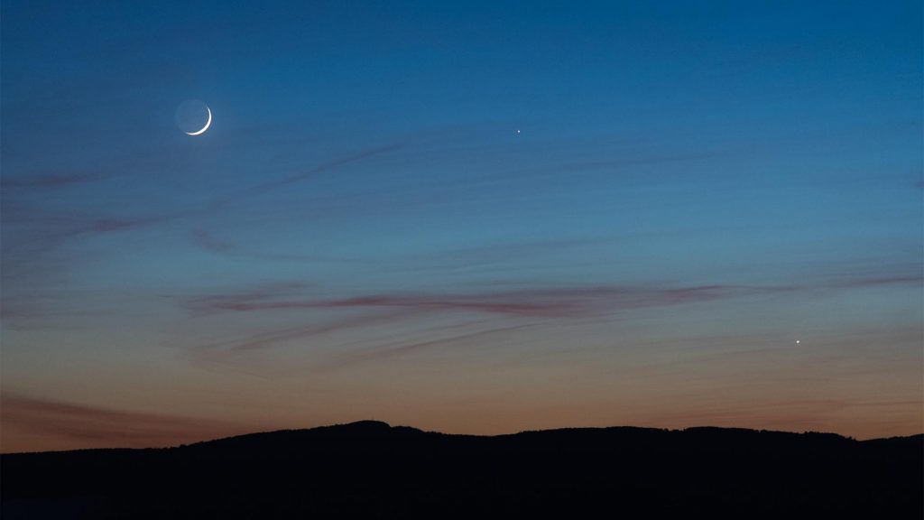 Moon, Mercury and Venus