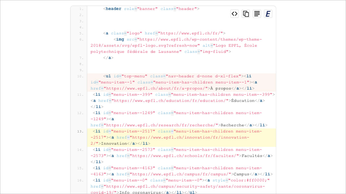 Exemple de bloc Enlighter sourcecode