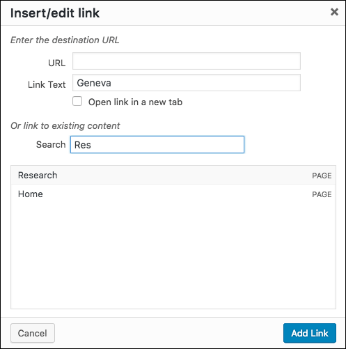 Add a link to your site