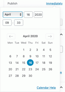 Choose a publication date