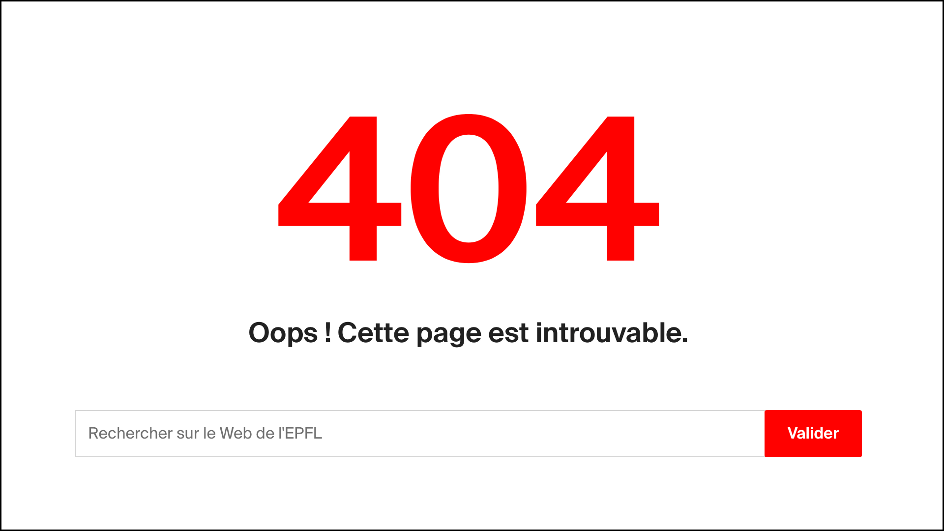 Message dâerreur dit 404