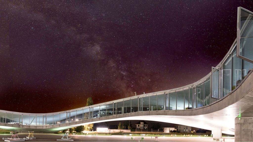 Milky Way over Rolex Learning Center