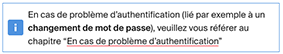 Exemple de bloc d'alerte