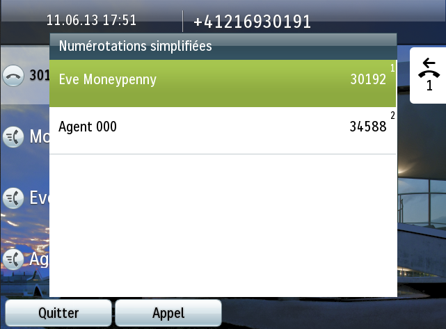 Liste des numéros abrégés