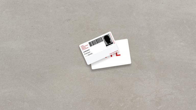 Image de synthèse de la carte Camipro de l'EPFL